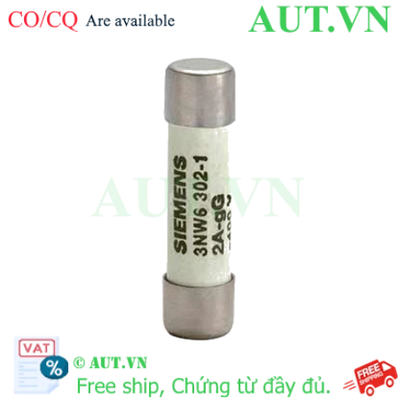 Ảnh của 3NW6302-1 cầu chì ống SIEMENS, 2A, 400VAC, 8x32 mm