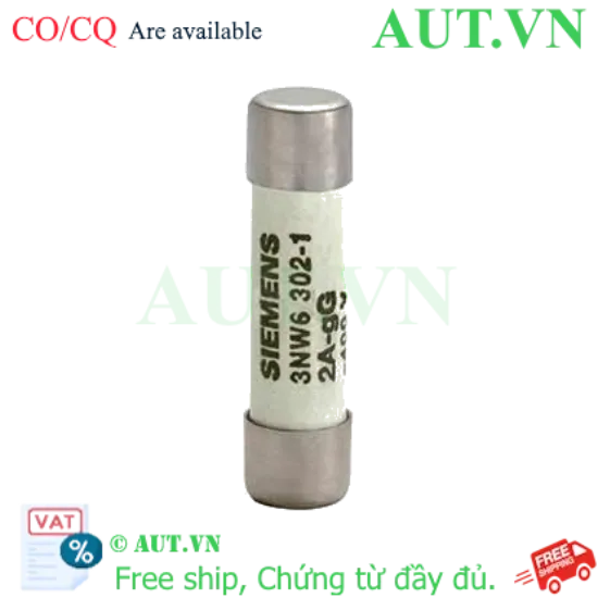 Ảnh của 3NW6302-1 cầu chì ống SIEMENS, 2A, 400VAC, 8x32 mm