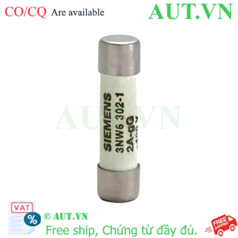 Ảnh của 3NW6302-1 cầu chì ống SIEMENS, 2A, 400VAC, 8x32 mm