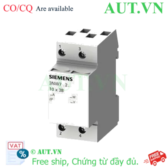 Ảnh của 3NW7024 - Giá đỡ cầu chì Siemens 2P, 32A, 600-690VAC