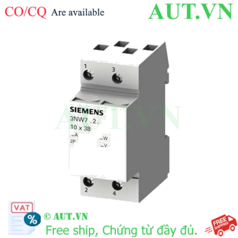 Ảnh của 3NW7024 - Giá đỡ cầu chì Siemens 2P, 32A, 600-690VAC