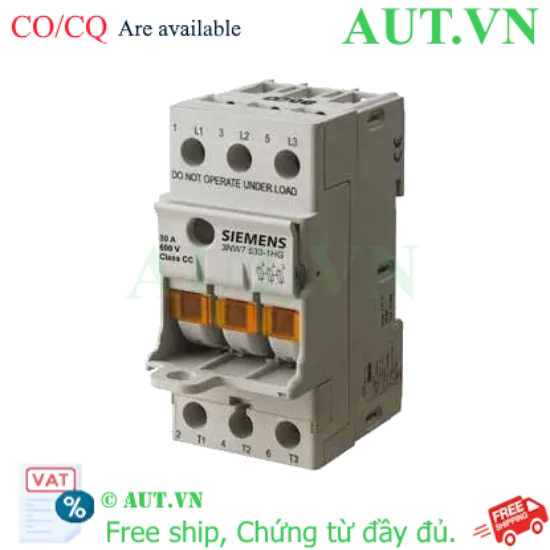 Ảnh của 3NW7033-1 đế cầu chì SIEMENS, 3P, 32A, 600VAC, 690VAC