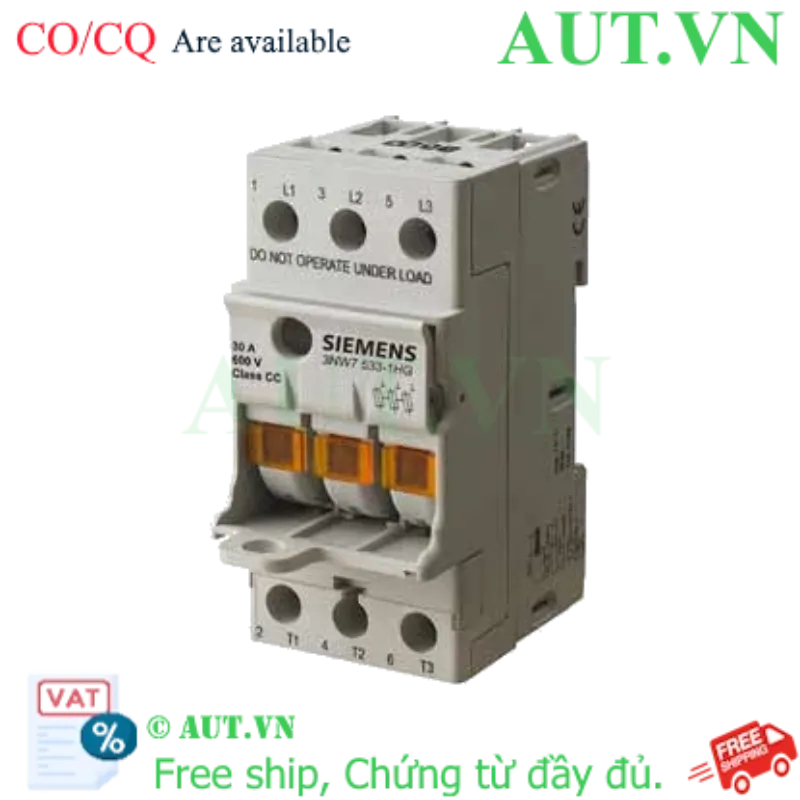 Ảnh của 3NW7033-1 đế cầu chì SIEMENS, 3P, 32A, 600VAC, 690VAC