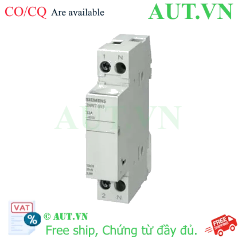 Ảnh của 3NW7053 đế cầu chì SIEMENS, 1P+N, 32A, 600VAC, 690VAC
