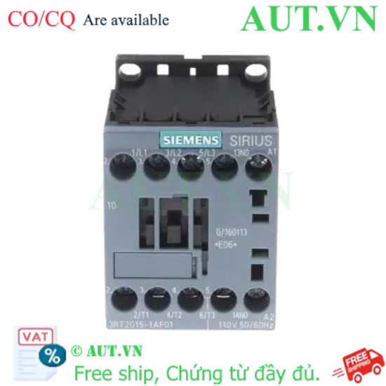Ảnh của 3RT2015-1AF01 khởi động từ 3 pha SIEMENS, 3 pha, mới 100%