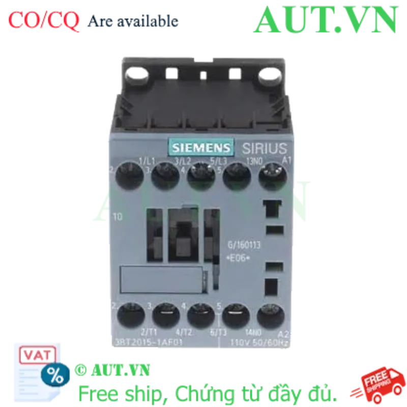 Ảnh của 3RT2015-1AF01 khởi động từ 3 pha SIEMENS, 3 pha, mới 100%