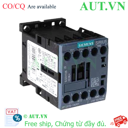 Ảnh của 3RT2016-1AB01 - Khởi động từ 3 pha Siemens 9A, 3NO, 24VDC