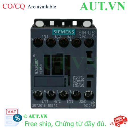 Ảnh của 3RT2016-1BB42 công tắc tơ điện từ SIEMENS, 3NO, chính hãng