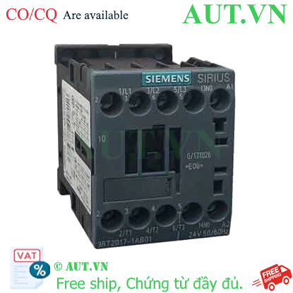 Ảnh của 3RT2017-1AB01 contactor SIEMENS, 3 pha, 3NO, chính hãng