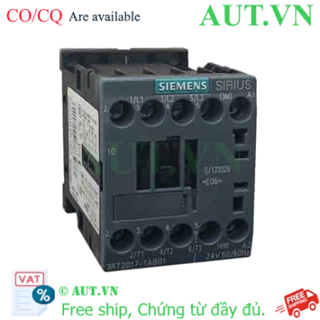 Ảnh của 3RT2017-1AB01 contactor SIEMENS, 3 pha, 3NO, chính hãng