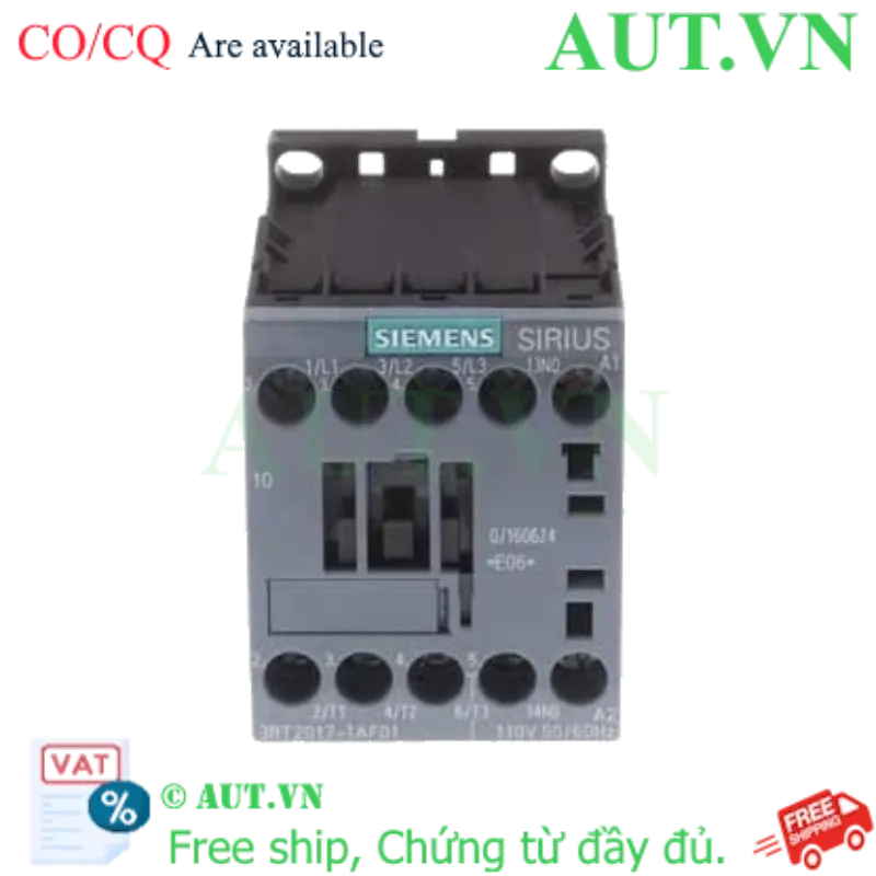 Ảnh của 3RT2017-1AF01 contactor 3 pha SIEMENS, 3 pha, 12A, 110VAC
