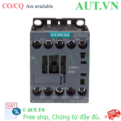 Ảnh của 3RT2017-1AF02 contactor giá rẻ SIEMENS, 3 pha, giá tốt
