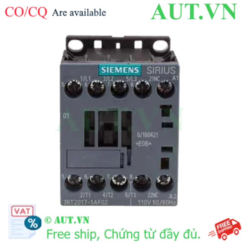 Ảnh của 3RT2017-1AF02 contactor giá rẻ SIEMENS, 3 pha, giá tốt