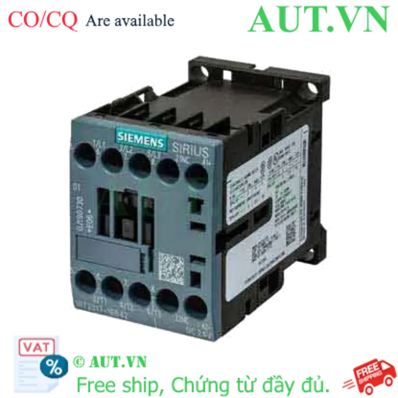 Ảnh của 3RT2017-1BB42 công tắc tơ điện từ SIEMENS - 3NO - 12A