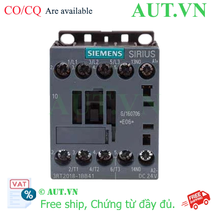 Ảnh của 3RT2018-1BB41 bộ khởi động từ SIEMENS, 3NO, giá tốt nhất