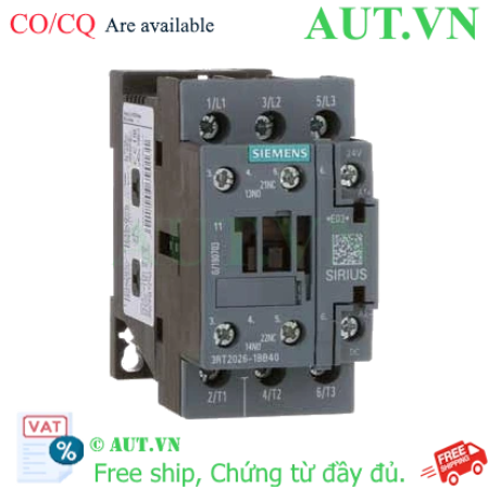 Ảnh của 3RT2026-1BB40 công tắc khởi động từ SIEMENS, 3NO, 3 pha