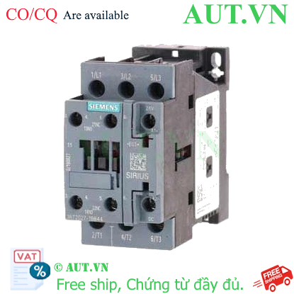 Ảnh của 3RT2027-1BB44 contactor 3 pha SIEMENS, 3 pha, 24VDC, 32A