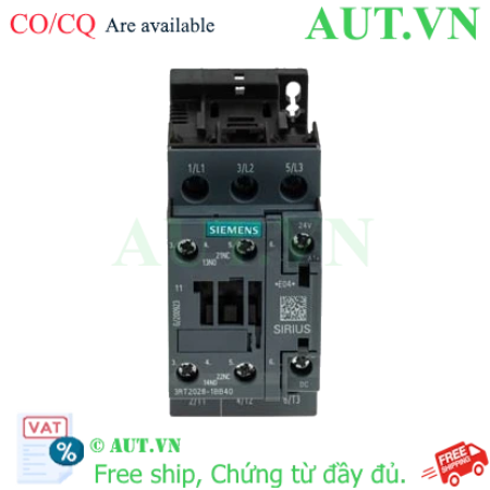 Ảnh của 3RT2028-1BB40 contactor giá rẻ SIEMENS, 3 pha, chính hãng