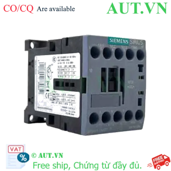 Ảnh của 3RT6015-1AB01 - Khởi động từ Siemens 7A, 3P, 3NO, 24VAC