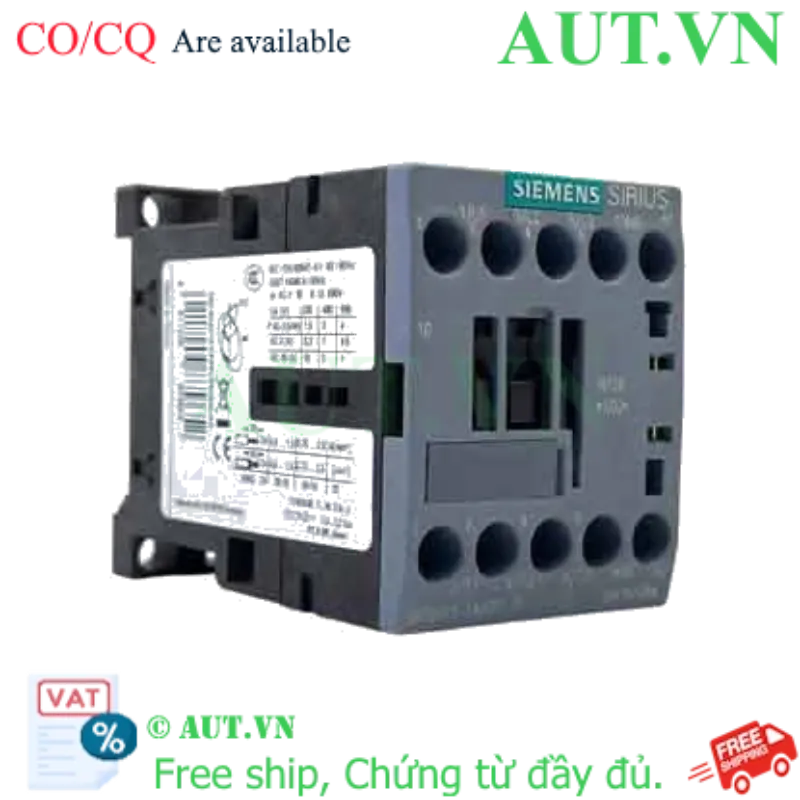 Ảnh của 3RT6015-1AB01 - Khởi động từ Siemens 7A, 3P, 3NO, 24VAC