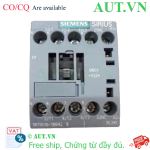 Ảnh của 3RT6016-1BB42 công tắc khởi động từ SIEMENS, 3NO, 9A, 3 pha
