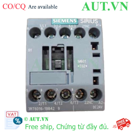 Ảnh của 3RT6016-1BB42 công tắc khởi động từ SIEMENS, 3NO, 9A, 3 pha