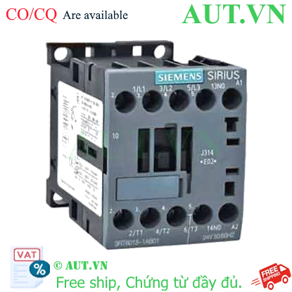 Ảnh của 3RT6018-1AB01 - Khởi động từ Siemens 16A, 3P, 3NO, 24VAC