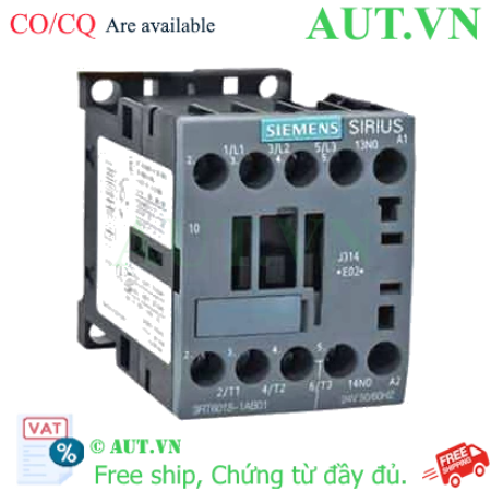 Ảnh của 3RT6018-1AB01 - Khởi động từ Siemens 16A, 3P, 3NO, 24VAC
