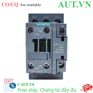 Ảnh của 3RT6024-1AN20 contactor 3 pha SIEMENS, 220VAC, 3NO