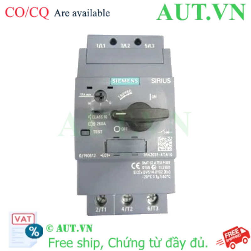 Ảnh của 3RV2031-4TA10 bộ khởi động SIEMENS, 70-80A, mới, giá tốt