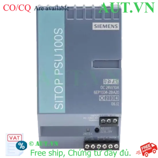 Ảnh của 6EP1334-2BA20 - Bộ nguồn SITOP PSU100S SIEMENS 24VDC, 10A