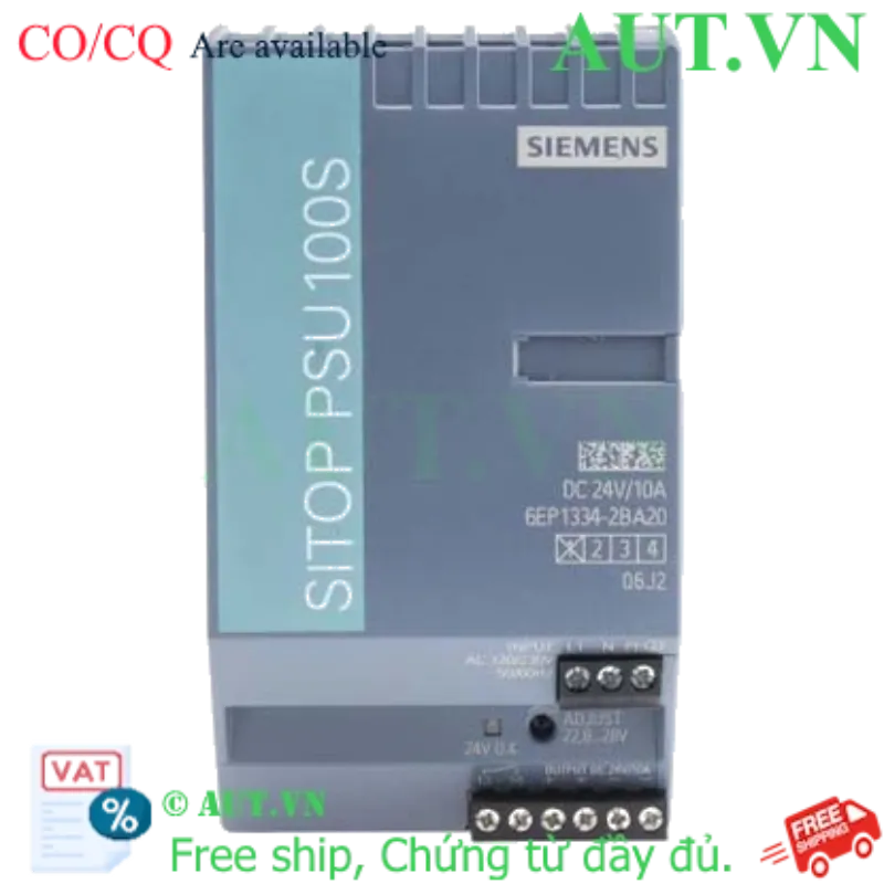 Ảnh của 6EP1334-2BA20 - Bộ nguồn SITOP PSU100S SIEMENS 24VDC, 10A