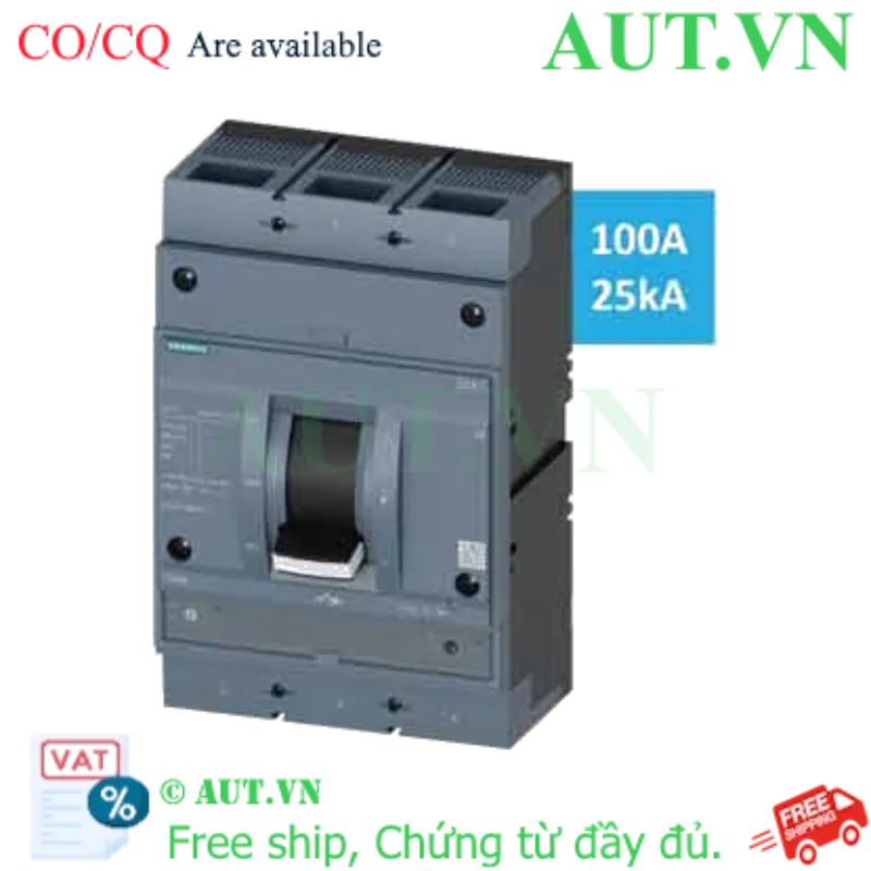 Ảnh của Aptomat khối loại ngắt nhiệt-từ SIEMENS 3VA1110-3EE32-0AA0 