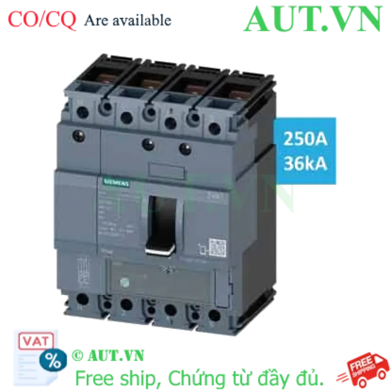 Ảnh của Aptomat khối loại ngắt nhiệt-từ SIEMENS 3VA1225-4GF42-0AA0 