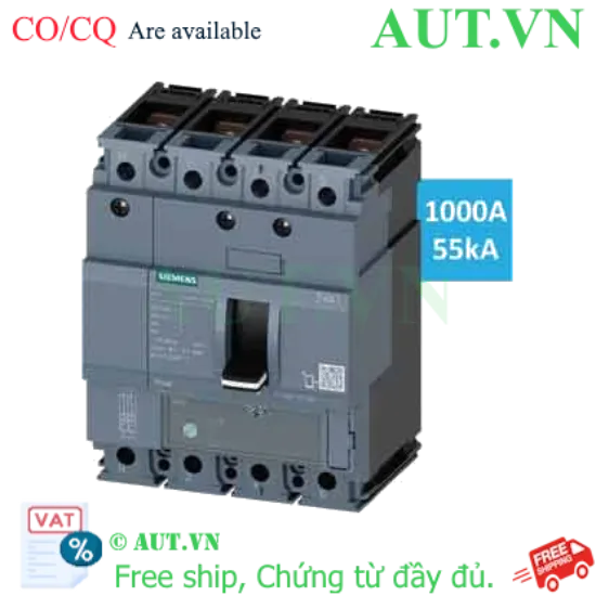 Ảnh của Aptomat khối loại ngắt nhiệt-từ SIEMENS 3VA1510-5GF42-0AA0 