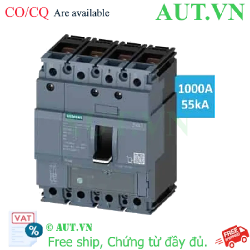 Ảnh của Aptomat khối loại ngắt nhiệt-từ SIEMENS 3VA1510-5GF42-0AA0 