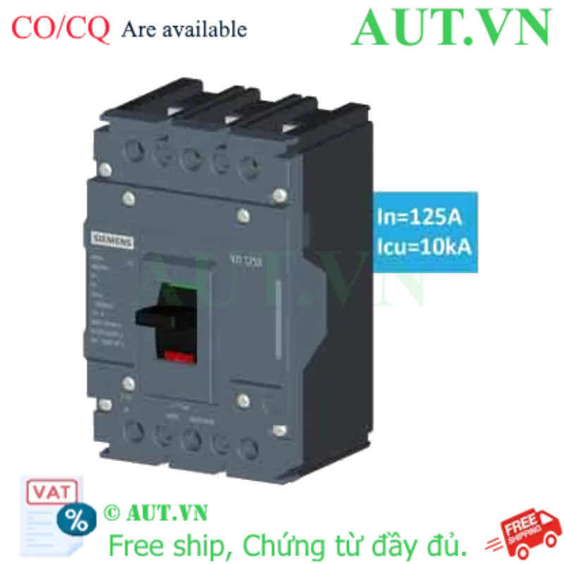 Ảnh của Aptomat khối MCCB nhiệt từ SIEMENS 3VJ1012-0DA32-0AA0 