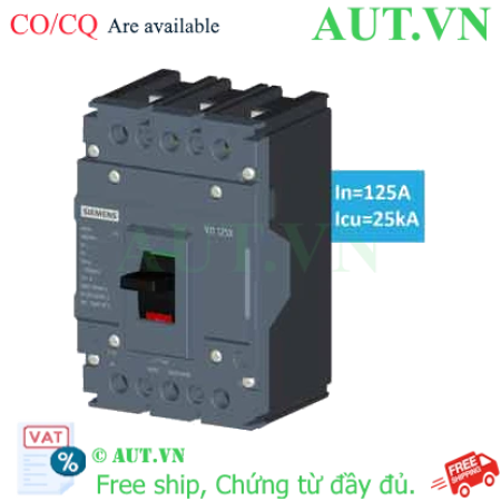 Ảnh của Aptomat khối MCCB nhiệt từ SIEMENS 3VJ1012-3DA32-0AA0 