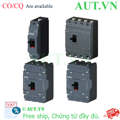 Ảnh của Aptomat khối MCCB nhiệt từ SIEMENS 3VJ1110-5DA22-0AA0 