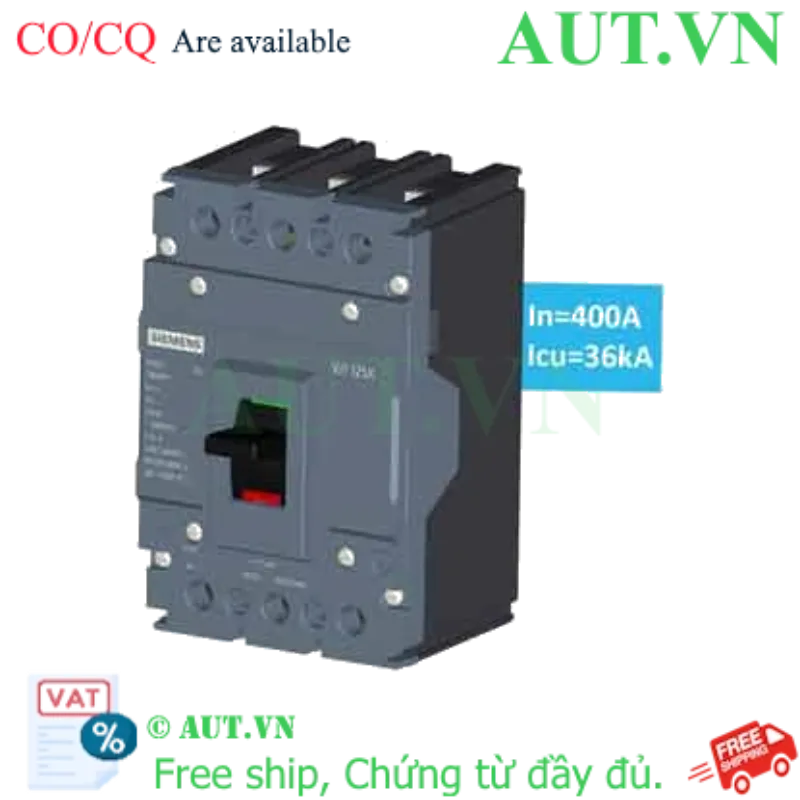 Ảnh của Aptomat khối MCCB nhiệt từ SIEMENS 3VJ1340-5DA32-0AA0 