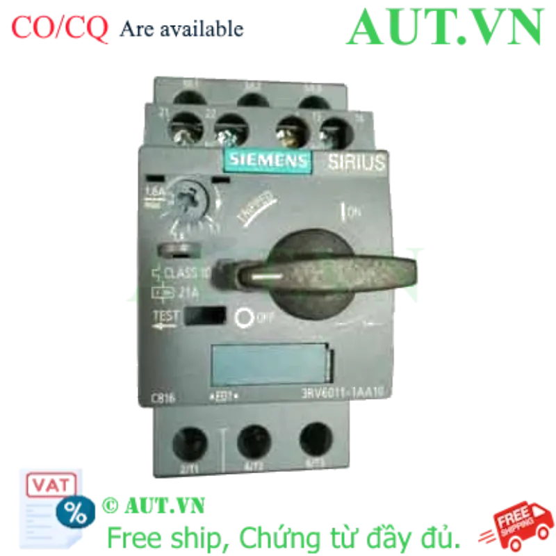 Ảnh của Bộ khởi động động cơ SIEMENS 3RV6011-1AA10 
