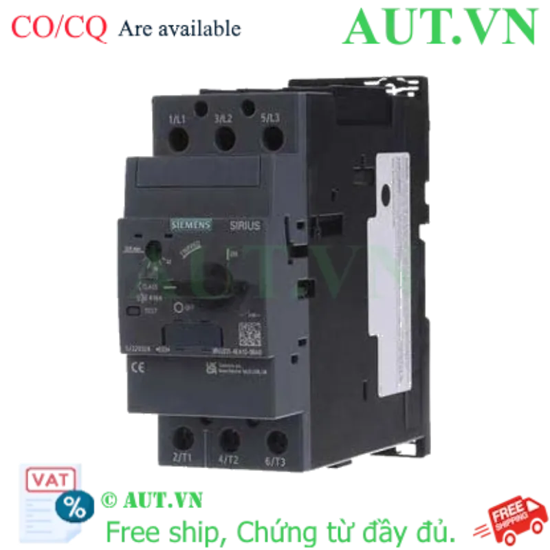 Ảnh của Bộ ngắt mạch bảo vệ động cơ SIEMENS 3RV2031-4EA10-0BA0 