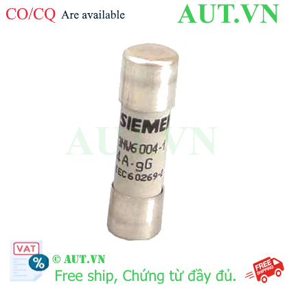 Ảnh của Cầu chì sứ hình trụ SIEMENS 3NW6004-1 