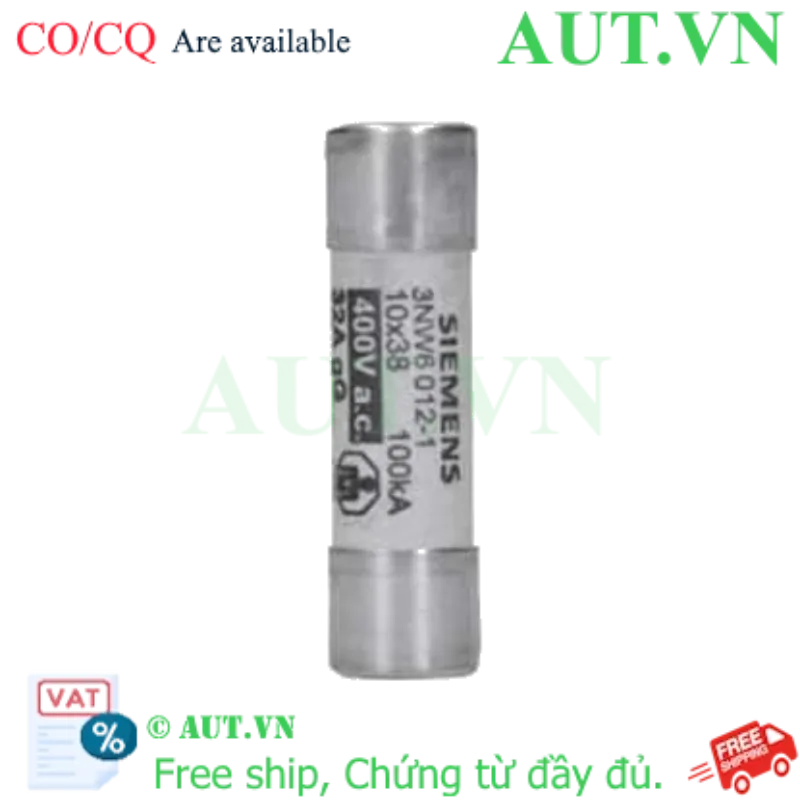 Ảnh của Cầu chì sứ hình trụ SIEMENS 3NW6012-1 