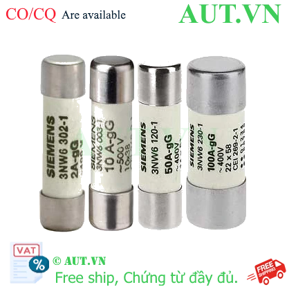 Ảnh của Cầu chì sứ hình trụ SIEMENS 3NW6106-1 