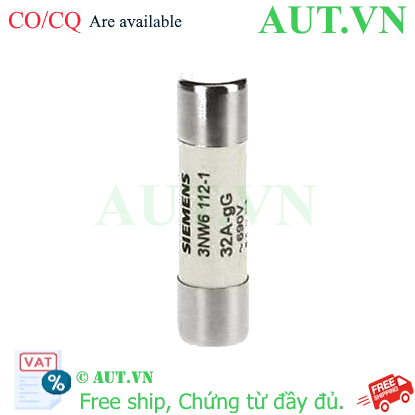 Ảnh của Cầu chì sứ hình trụ SIEMENS 3NW6112-1 