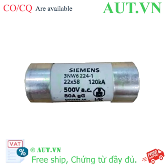 Ảnh của Cầu chì sứ hình trụ SIEMENS 3NW6224-1 