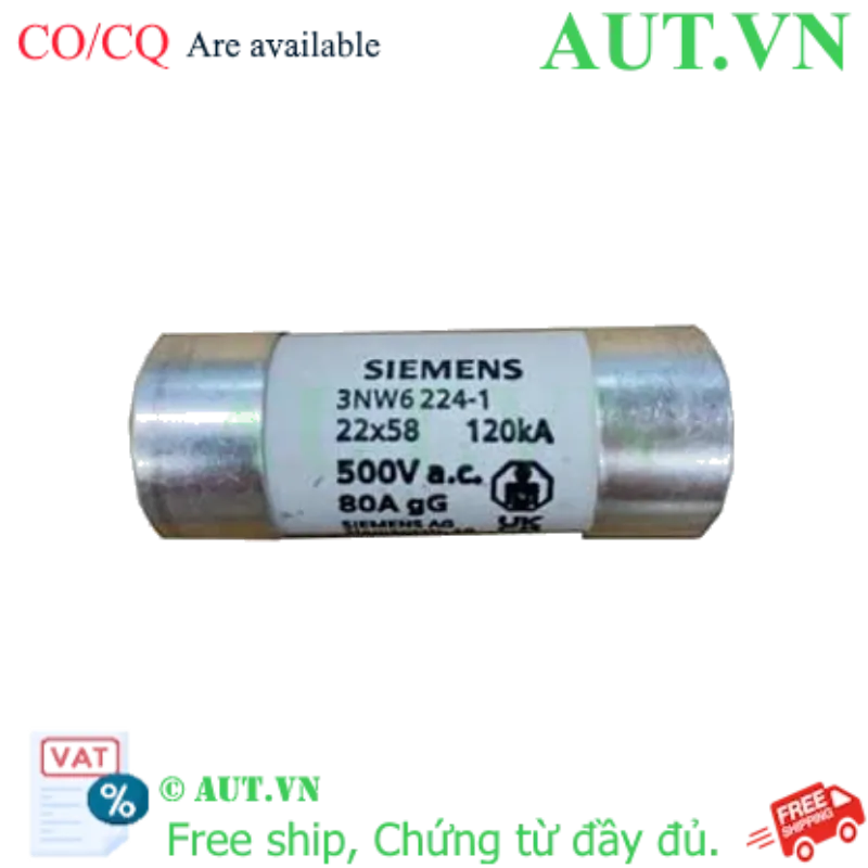 Ảnh của Cầu chì sứ hình trụ SIEMENS 3NW6224-1 
