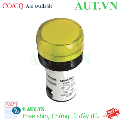 Ảnh của Đèn báo nhỏ gọn SIEMENS 3SB6213-6AA30-1AA0 