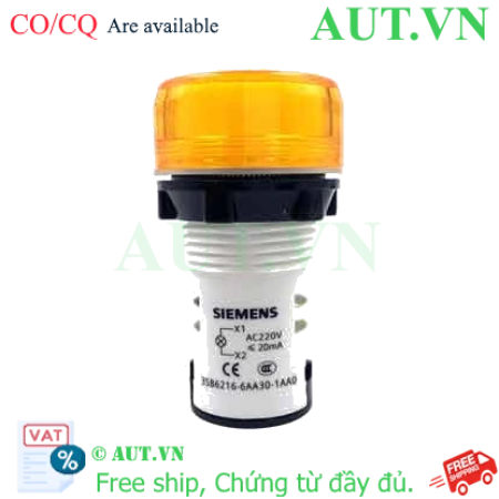 Ảnh của Đèn báo nhỏ gọn SIEMENS 3SB6216-6AA30-1AA0 